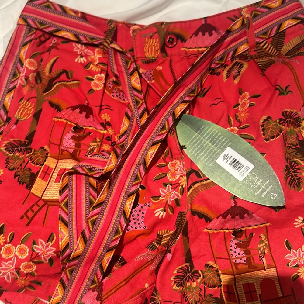 BNWT Farm Rio Secret Garden Shorts Womens Large - Picture 6 of 8